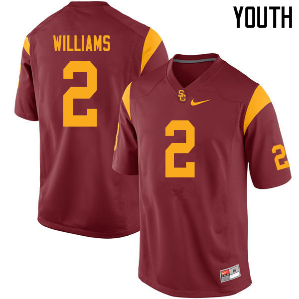 Youth #2 Devon Williams USC Trojans College Football Jerseys Sale-Cardinal